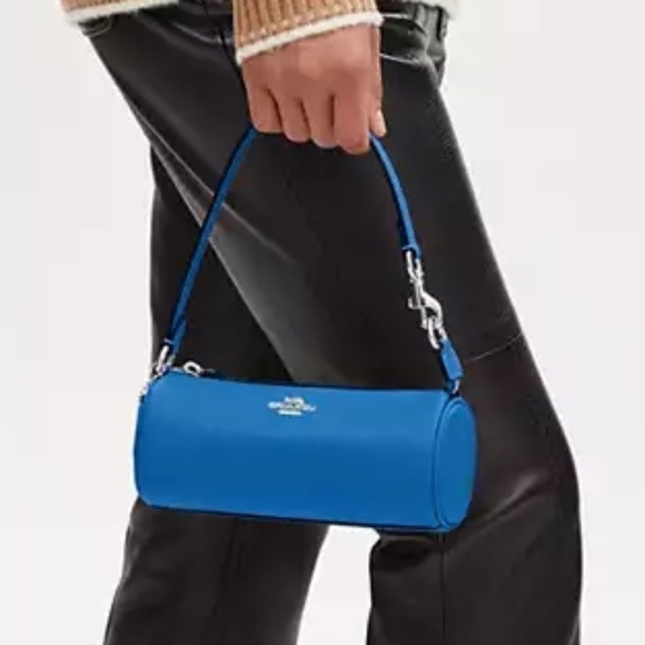 Coach Mini Barrel Bag Blue - Picture 3 of 8